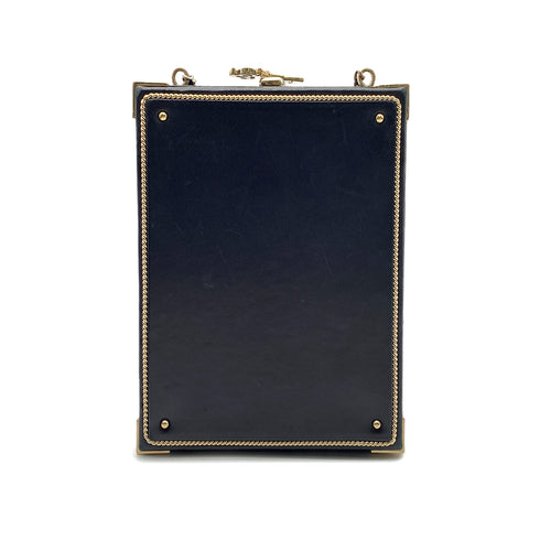 CHANEL ROOM CARD MINAUDIERE EVENING CHAIN SHOULDER BAG BLACK LAMB SKIN 90268328 - PURPOSE