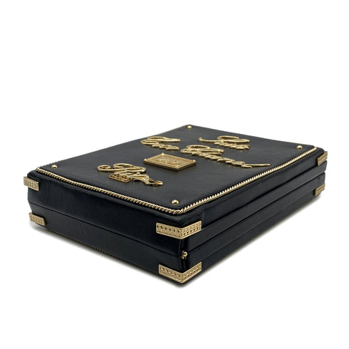 CHANEL ROOM CARD MINAUDIERE EVENING CHAIN SHOULDER BAG BLACK LAMB SKIN 90268328 - PURPOSE