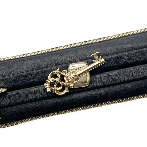CHANEL ROOM CARD MINAUDIERE EVENING CHAIN SHOULDER BAG BLACK LAMB SKIN 90268328 - PURPOSE