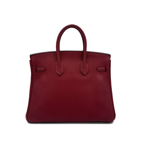 HERMES BIRKIN 25 ROUGE GRENAT TOGO HAND BAG X GHW 90268335 - PURPOSE