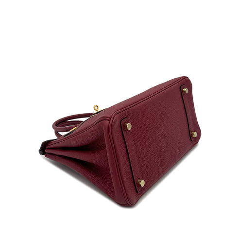 HERMES BIRKIN 25 ROUGE GRENAT TOGO HAND BAG X GHW 90268335 - PURPOSE