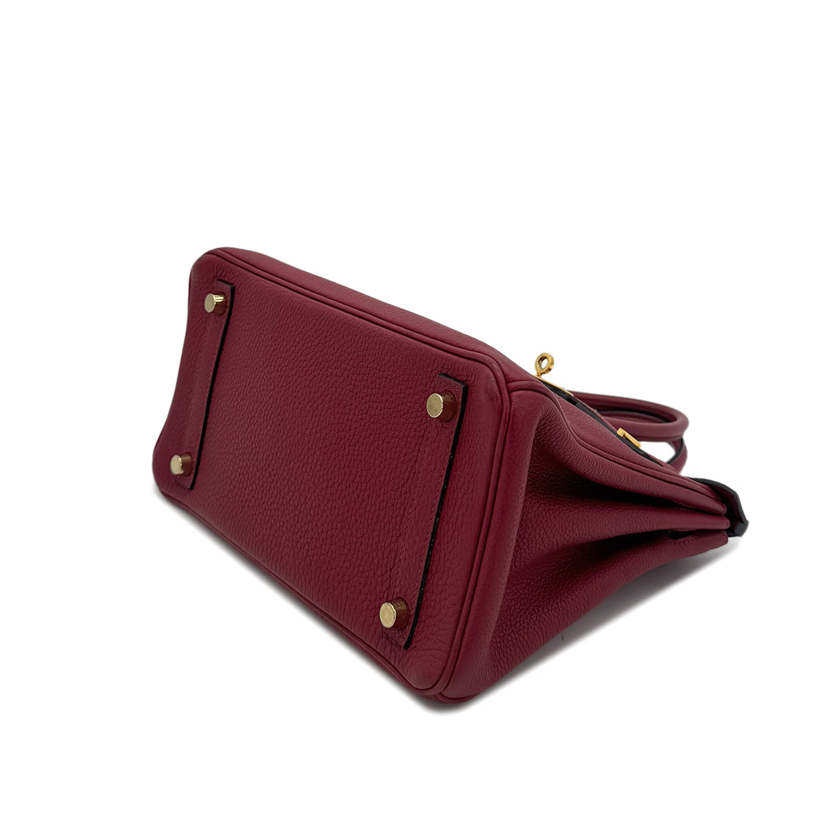 HERMES BIRKIN 25 ROUGE GRENAT TOGO HAND BAG X GHW 90268335