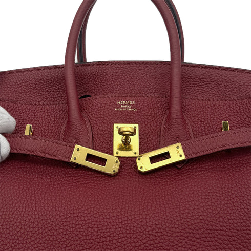 HERMES BIRKIN 25 ROUGE GRENAT TOGO HAND BAG X GHW 90268335 - PURPOSE