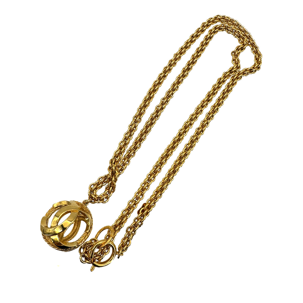 CHANEL VINTAGE NECKLACE COCOMARK BALL ACCESSORY 90268777
