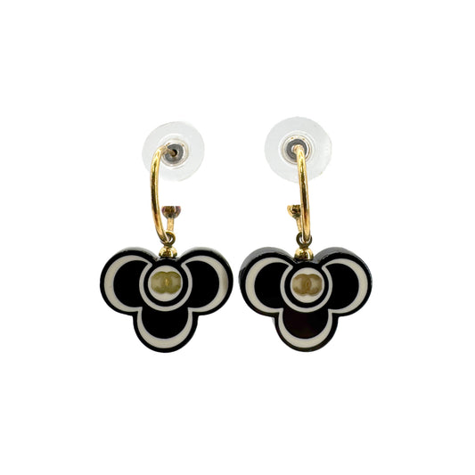 CHANEL EARRINGS CAMELLIA SWING COCOMARK ACCESSORY 02P 90268781