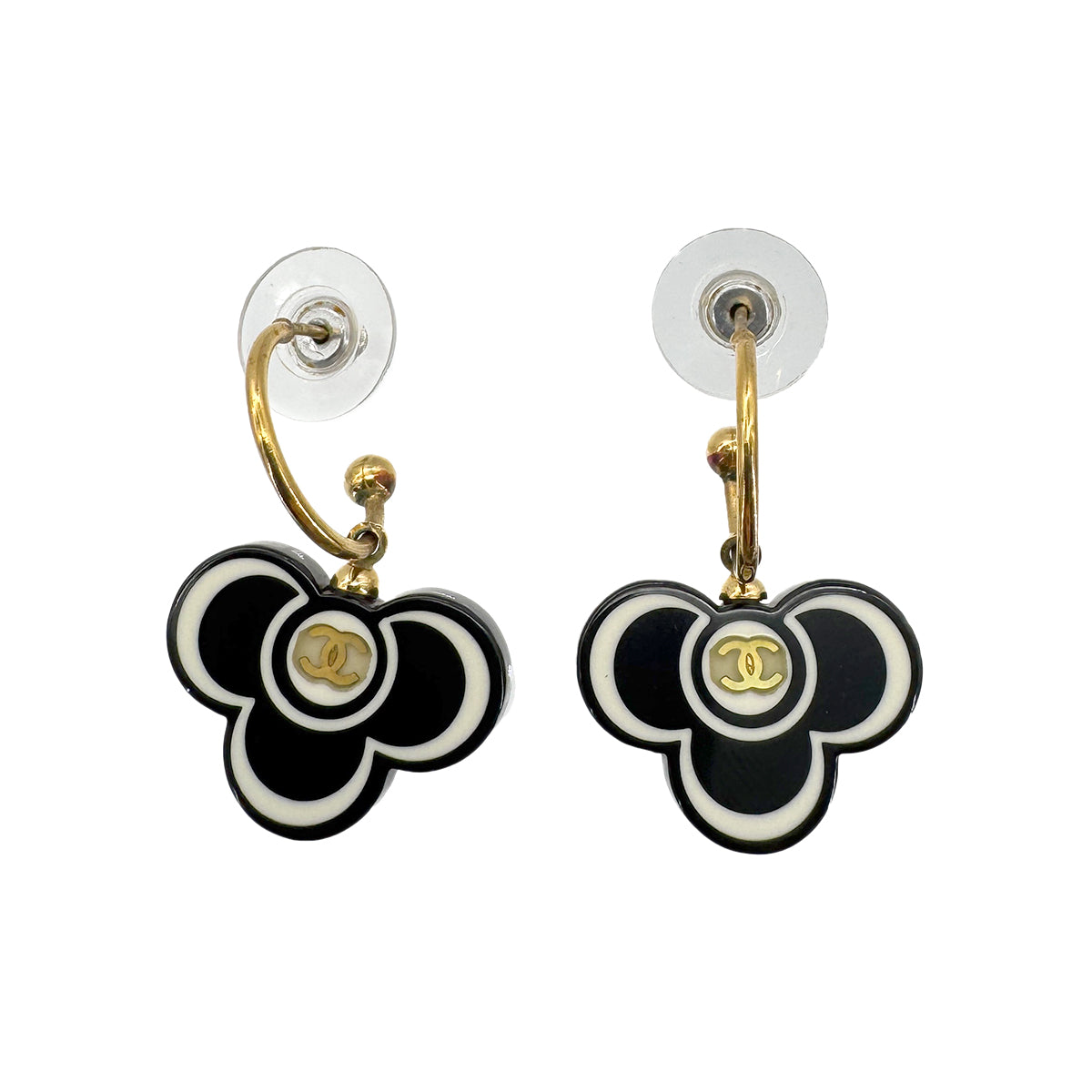 CHANEL EARRINGS CAMELLIA SWING COCOMARK ACCESSORY 02P 90268781