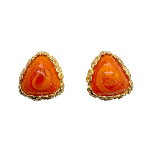 CHANEL VINTAGE EARRINGS COLOR STONE ACCESSORY 28 90268802 - PURPOSE