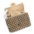 CHANEL CHAIN SHOULDER BAG BEIGE GOLD SEQUINS LAMB SKIN 90268815 - PURPOSE
