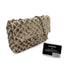 CHANEL CHAIN SHOULDER BAG BEIGE GOLD SEQUINS LAMB SKIN 90268815 - PURPOSE