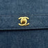 CHANEL VINTAGE MATELASSE SHOULDER BAG BLUE DENIM 90268835 - PURPOSE