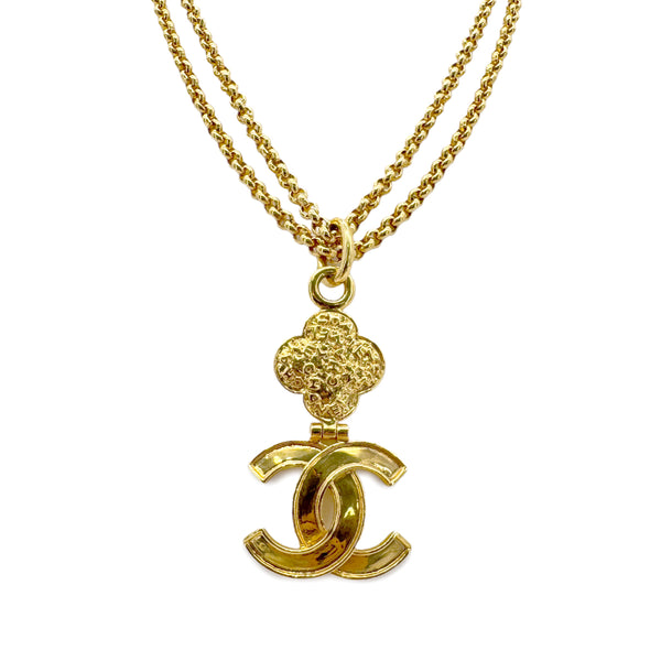 CHANEL VINTAGE NECKLACE MATELASSE COCOMARK ACCESSORY 95A 90268849 - PURPOSE