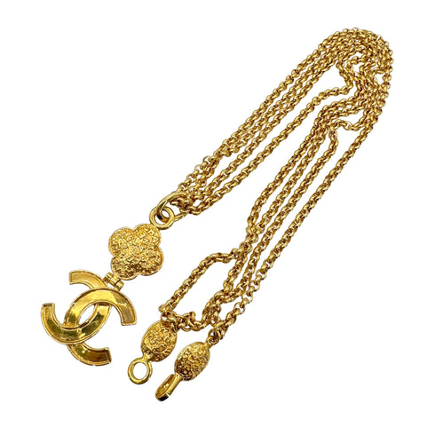 CHANEL VINTAGE NECKLACE MATELASSE COCOMARK ACCESSORY 95A 90268849 - PURPOSE