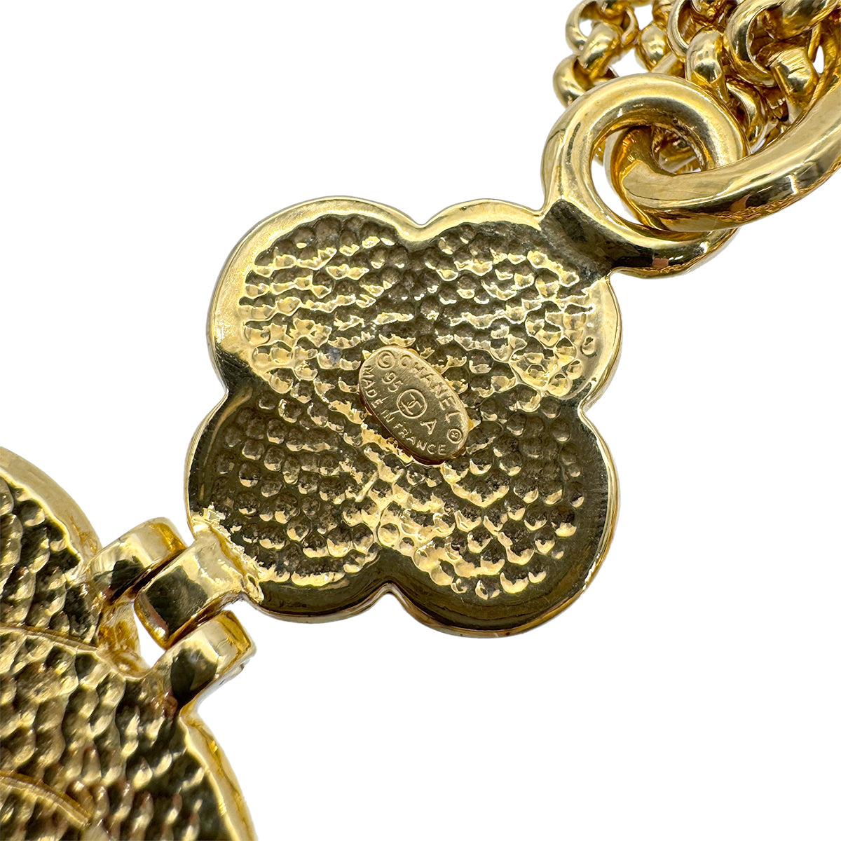 CHANEL VINTAGE NECKLACE MATELASSE COCOMARK ACCESSORY 95A 90268849