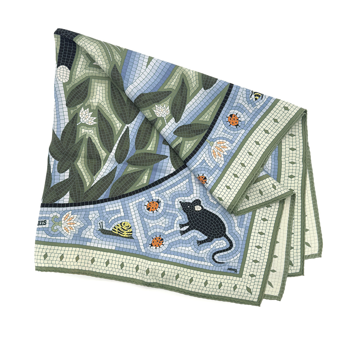 HERMES CARRE 90 CAVE FELEM SCARF SILK MULTICOLOR 90268854