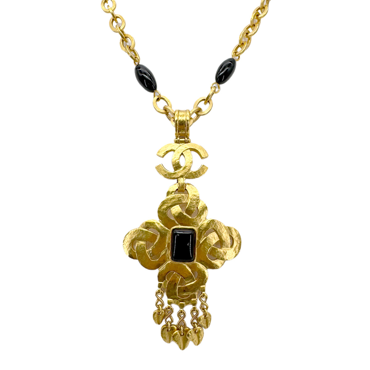 CHANEL VINTAGE NECKLACE GRIPOIX COCOMARK ACCESSORY 95P 90268856