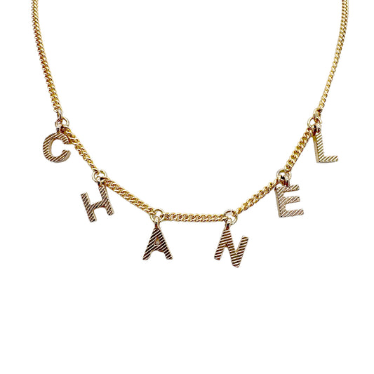 CHANEL NECKLACE LOGO CHAIN ACCESSORY D13V 90268859