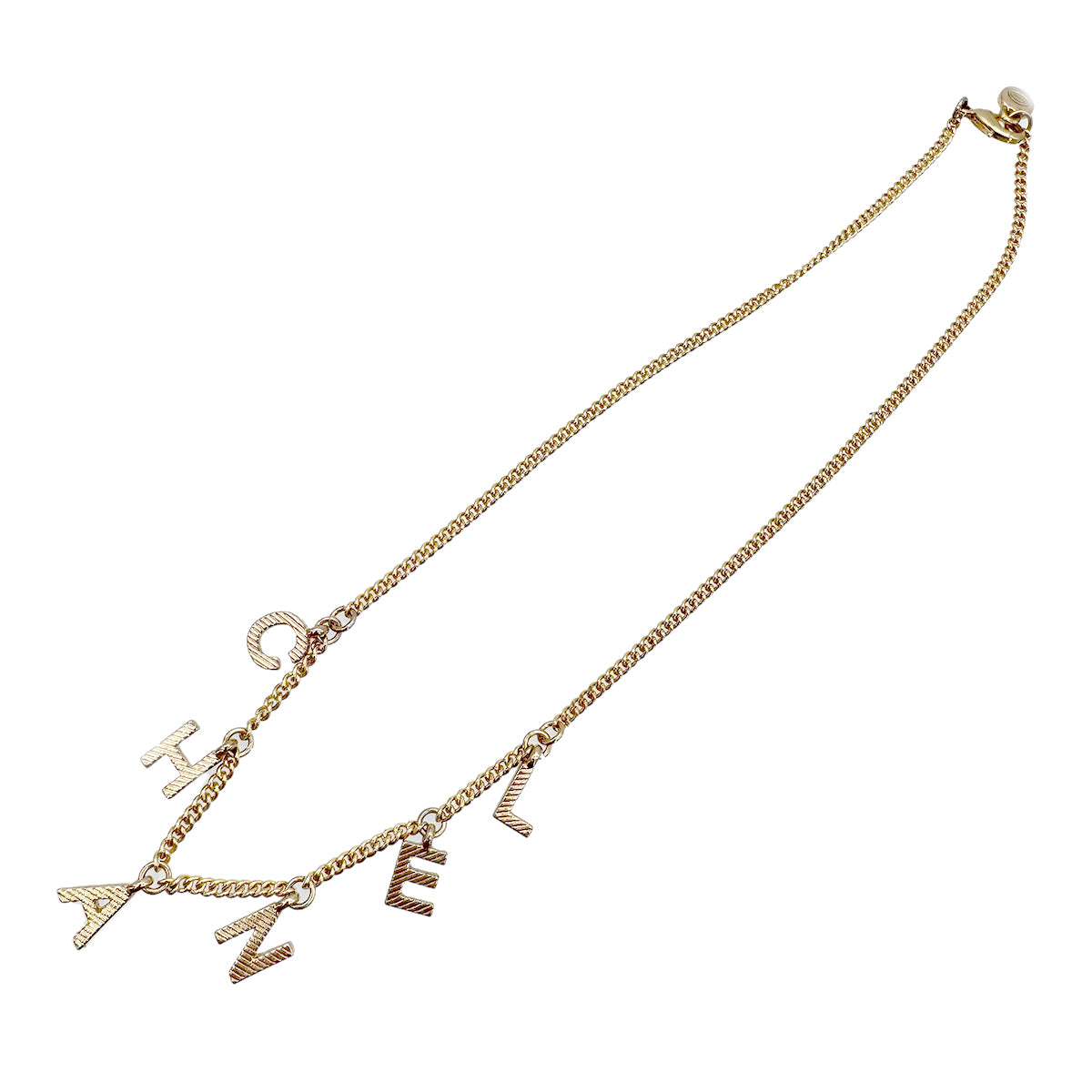 CHANEL NECKLACE LOGO CHAIN ACCESSORY D13V 90268859