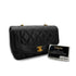 CHANEL VINTAGE DIANA SMALL CHAIN SHOULDER BAG BLACK LAMB SKIN 90268864 - PURPOSE