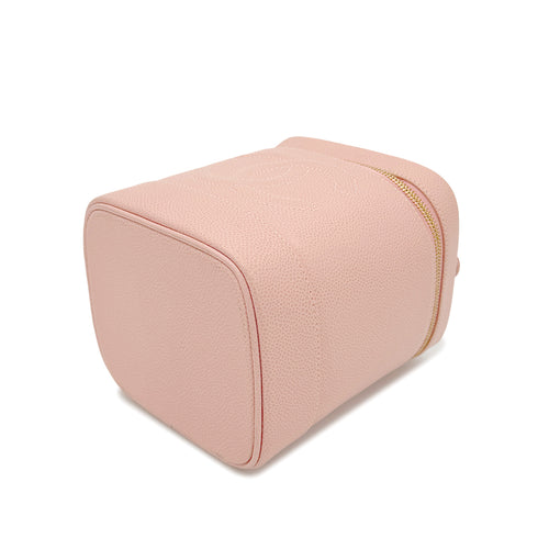 CHANEL VINTAGE VANITY HAND BAG PINK CAVIAR SKIN 90268875