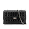 CHANEL VINTAGE 2.55 CHOCOLATE BAR CHAIN SHOULDER BAG BLACK LAMB SKIN 90268882 - PURPOSE