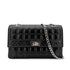 CHANEL VINTAGE 2.55 CHOCOLATE BAR CHAIN SHOULDER BAG BLACK LAMB SKIN 90268882 - PURPOSE