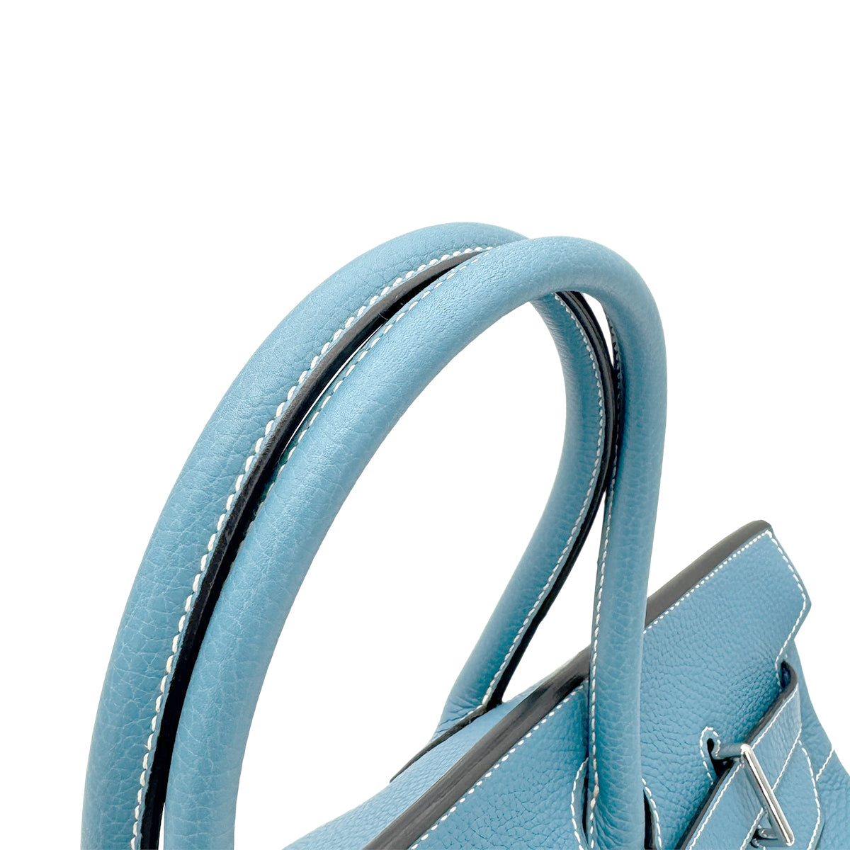 HERMES SHOULDER BIRKIN 42 BLUE JEAN TAURILLON CLEMENCE HAND BAG □I SHW 90268883