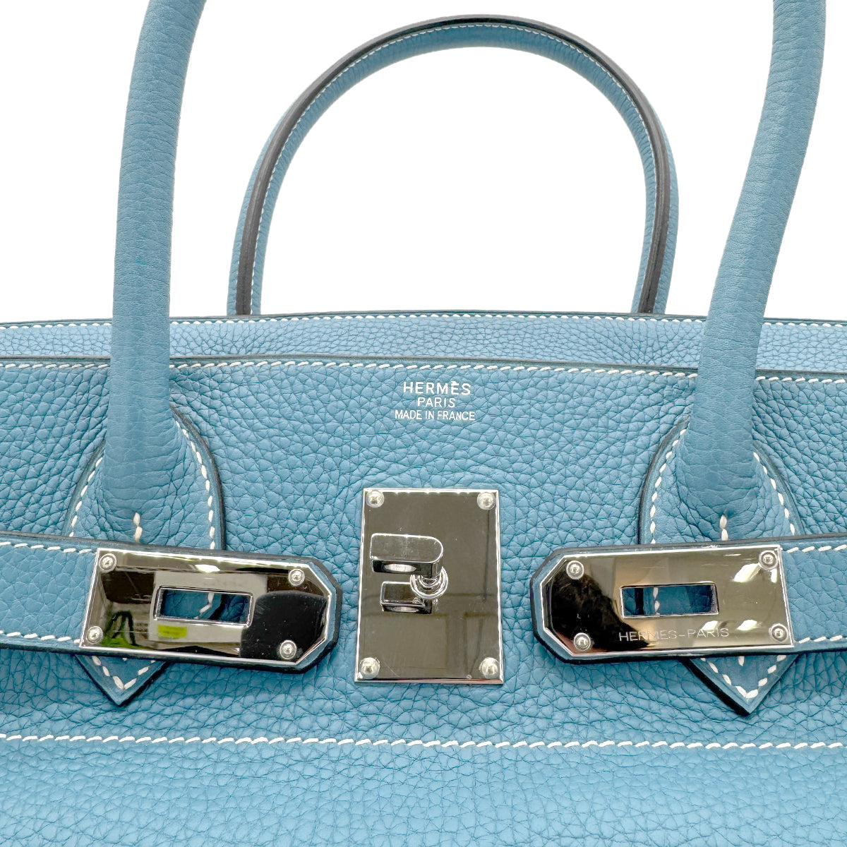 HERMES SHOULDER BIRKIN 42 BLUE JEAN TAURILLON CLEMENCE HAND BAG □I SHW 90268883