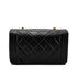 CHANEL VINTAGE DIANA SMALL CHAIN SHOULDER BAG BLACK LAMB SKIN 90268884 - PURPOSE