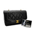 CHANEL VINTAGE DIANA SMALL CHAIN SHOULDER BAG BLACK LAMB SKIN 90268884 - PURPOSE
