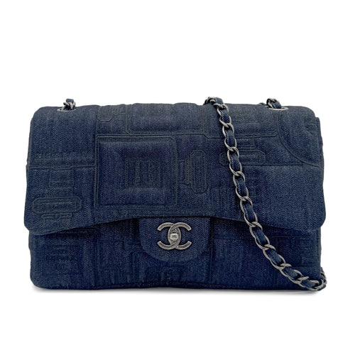 CHANEL EMBROIDERY PERFUME ALLURE CHAIN SHOULDER BAG DENIM 90268887 - PURPOSE