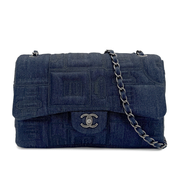 CHANEL EMBROIDERY PERFUME ALLURE CHAIN SHOULDER BAG DENIM 90268887 - PURPOSE