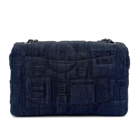 CHANEL EMBROIDERY PERFUME ALLURE CHAIN SHOULDER BAG DENIM 90268887 - PURPOSE
