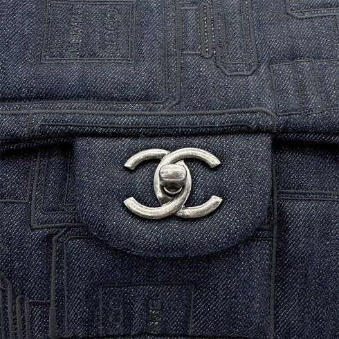 CHANEL EMBROIDERY PERFUME ALLURE CHAIN SHOULDER BAG DENIM 90268887 - PURPOSE