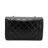 CHANEL VINTAGE DIANA MEDIUM CHAIN SHOULDER BAG BLACK LAMB SKIN 90268888 - PURPOSE