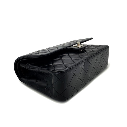 CHANEL VINTAGE CLASSIC FLAP MEDIUM CHAIN SHOULDER BAG BLACK LAMB SKIN 90268898 - PURPOSE
