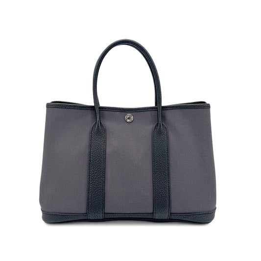 HERMES GARDEN PARTY TPM TOTE BAG ARDOISE TOILE H NEGONDA X 90268900