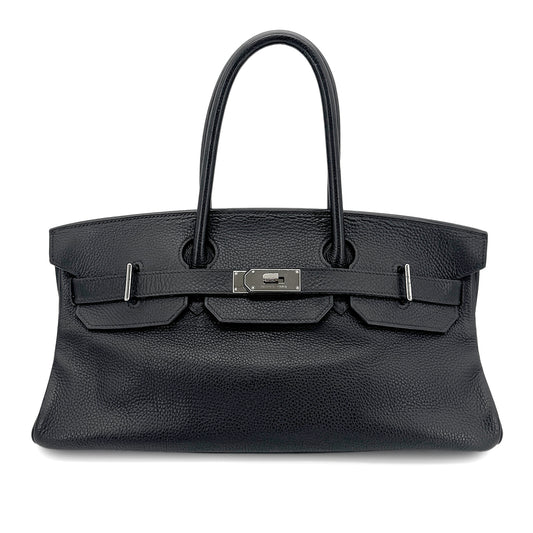 HERMES SHOULDER BIRKIN 42 BLACK TAURILLON CLEMENCE HAND BAG □I SHW 90268901