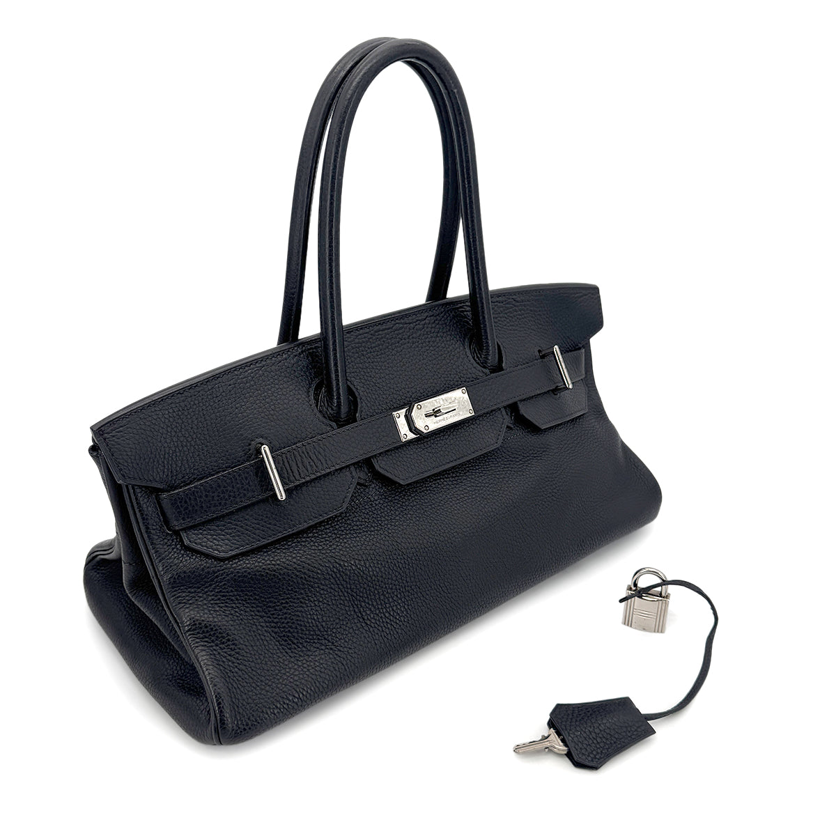 HERMES SHOULDER BIRKIN 42 BLACK TAURILLON CLEMENCE HAND BAG □I SHW 90268901