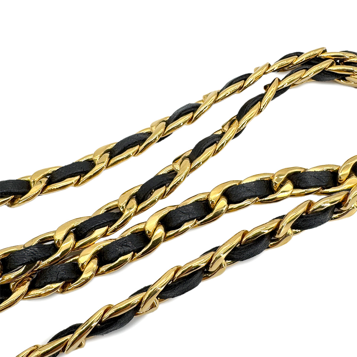 CHANEL VINTAGE CHAIN BELT LEATHER COCOMARK ACCESSORY 90268918