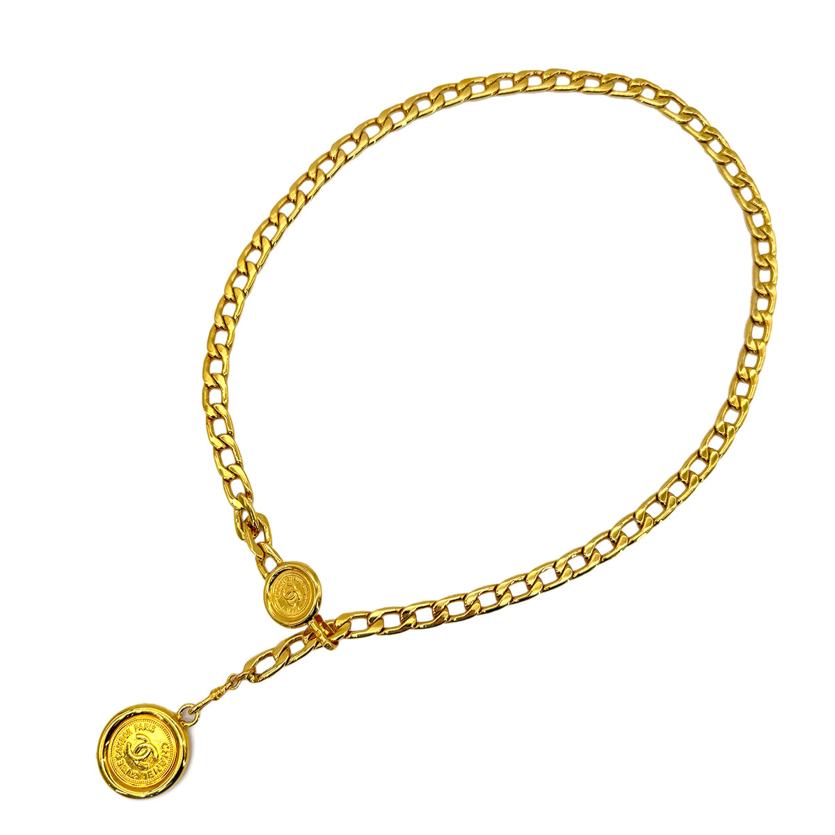 CHANEL VINTAGE CHAIN BELT COCOMARK ACCESSORY 90268922
