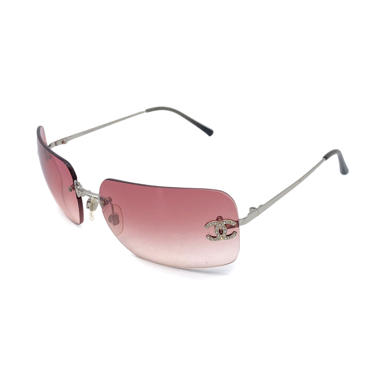 CHANEL VINTAGE SUNGLASSES COCOMARK PINK EYEWEAR 90258934