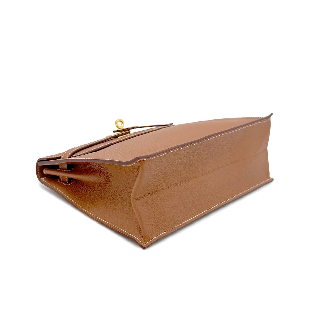 HERMES KELLY DANCE GOLD EVERCOLOR SHOULDER BAG Y GHW 90269029