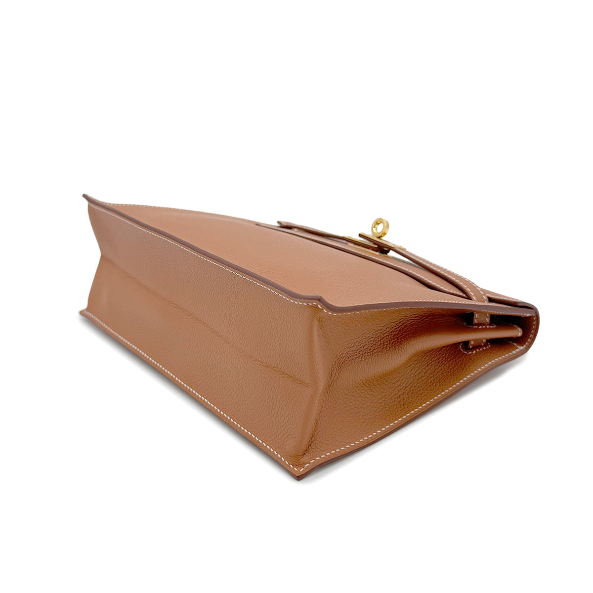 HERMES KELLY DANCE GOLD EVERCOLOR SHOULDER BAG Y GHW 90269029