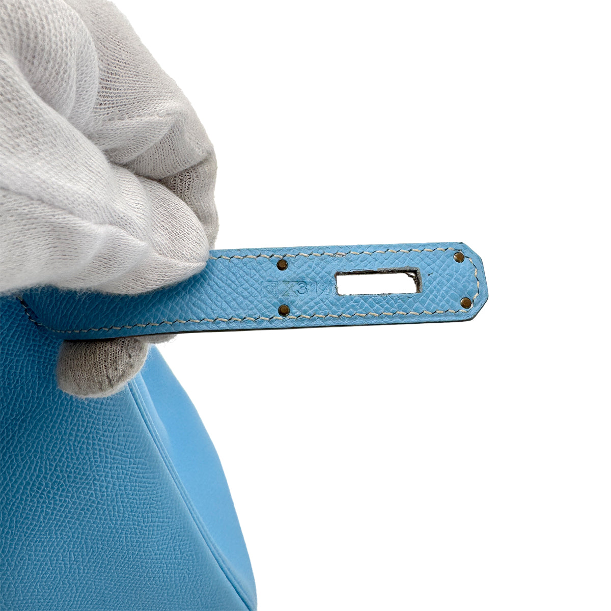 HERMES CANDY KELLY 28 RETOURNE CELESTE MYKONOS EPSOM HAND SHOULDER BAG □O SHW 90269036