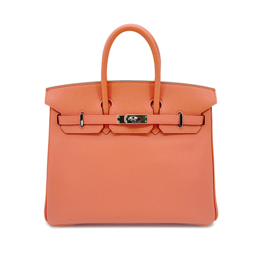 HERMES BIRKIN 25 MANGO VEAU EPSOM HAND BAG □R SHW 90269038