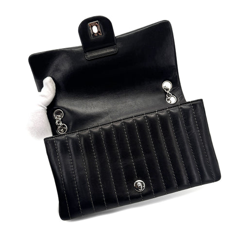 CHANEL VINTAGE MADEMOISELLE CHAIN SHOULDER BAG BLACK LAMB SKIN 90269044 - PURPOSE