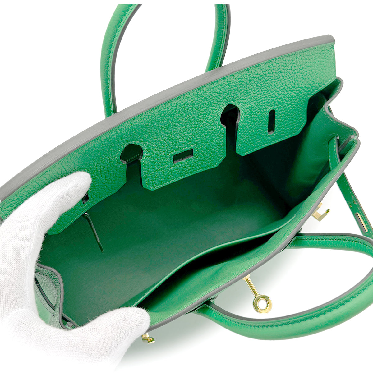 HERMES BIRKIN 25 BAMBOO TOGO HAND BAG Y GHW 90269051