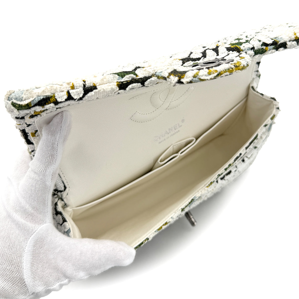 CHANEL CHAIN SHOULDER BAG MULTICOLOR TWEED 90269064
