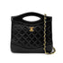 CHANEL VINTAGE 2WAY HAND CHAIN SHOULDER BAG BLACK LAMB SKIN 90269080 - PURPOSE