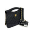 CHANEL VINTAGE 2WAY HAND CHAIN SHOULDER BAG BLACK LAMB SKIN 90269080 - PURPOSE